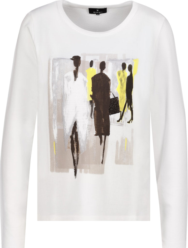 Monari Damen T-Shirts  Off-White