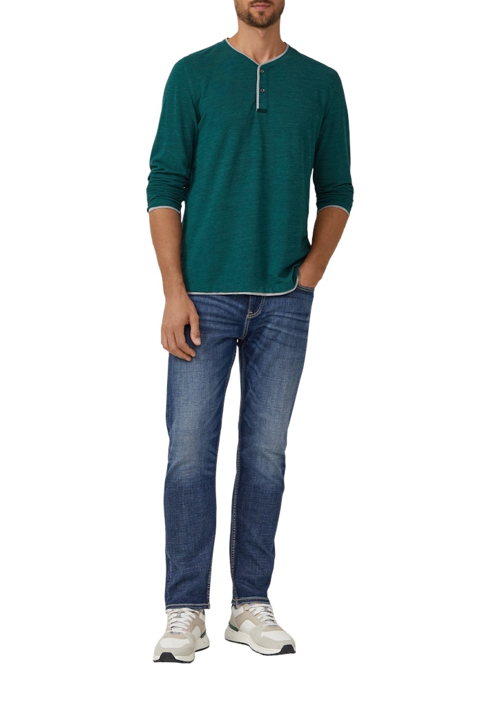 S. Oliver red Herren T-Shirts lang Green