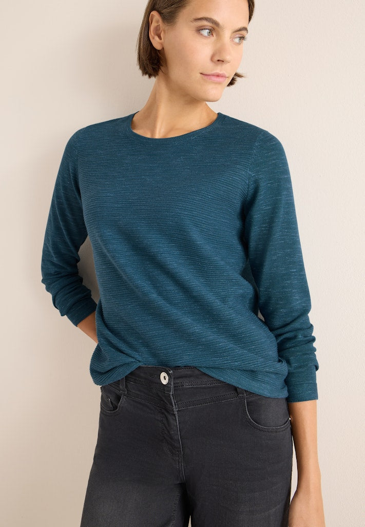 Cecil Damen Pullover  Teal Blue