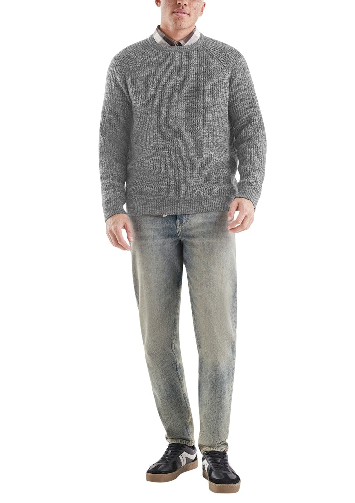 QS by S.Oliver Herren Pullover Grey/Black