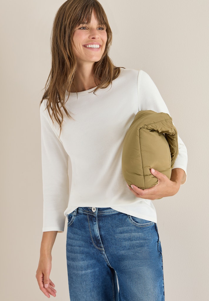 Cecil Damen T-Shirts  Vanilla W