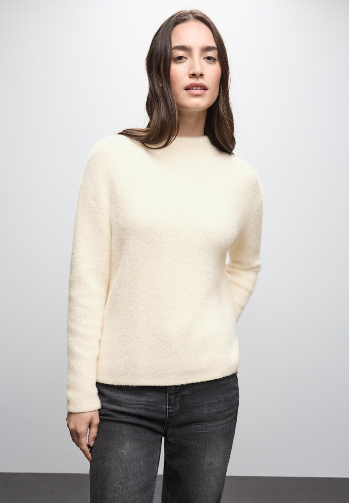 Street One Damen Pullover  Soft Beig