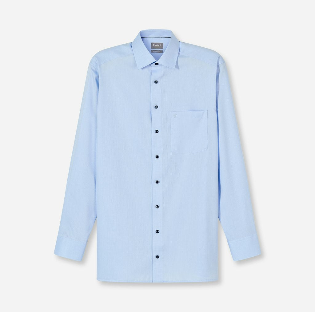 Olymp Herren Hemden lang  Bleu