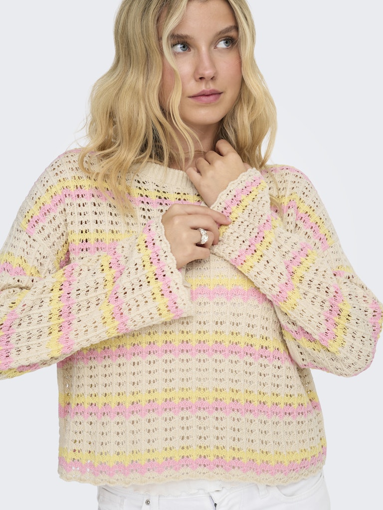 Only Damen Pullover Birch/Sunlight/