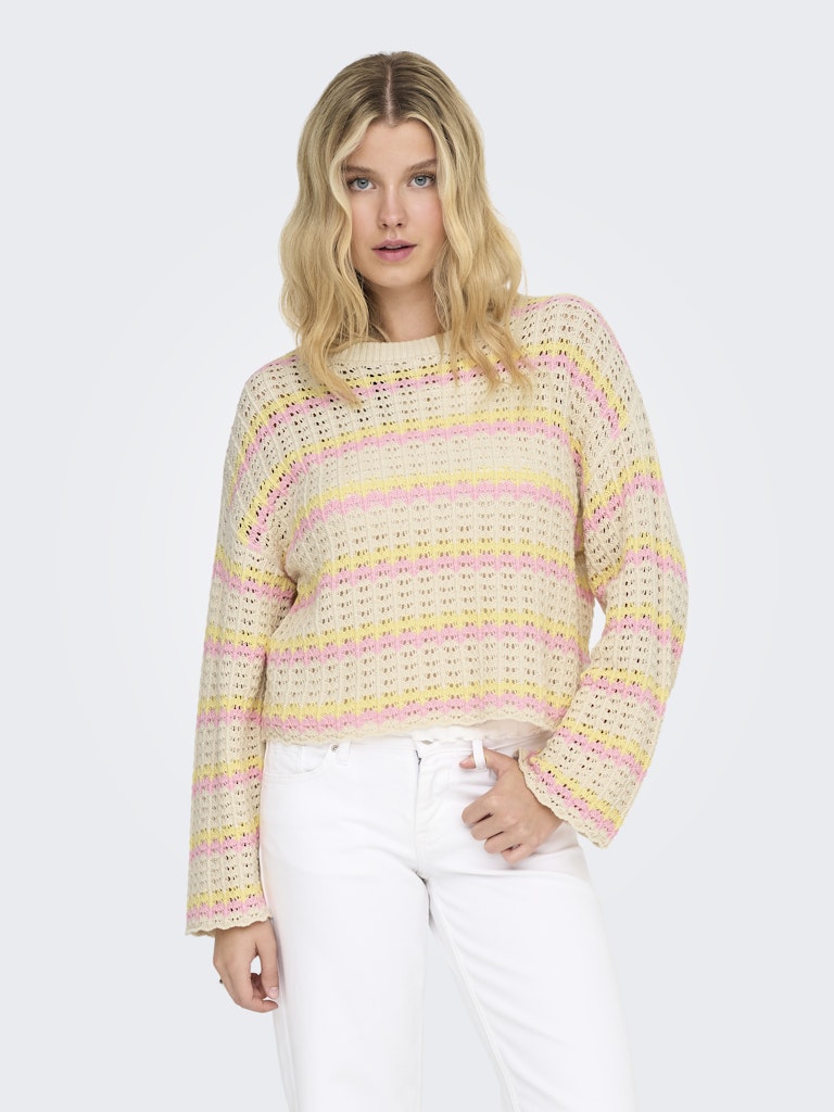 Only Damen Pullover Birch/Sunlight/