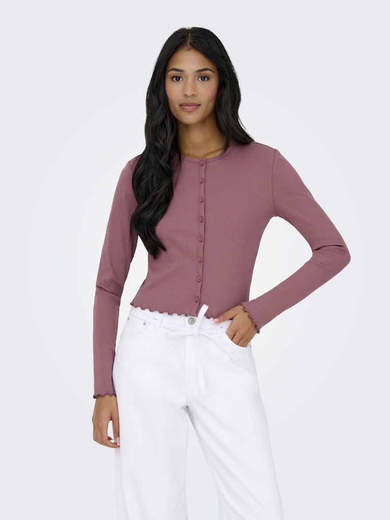 Only Damen Strickjacken Rose Brown