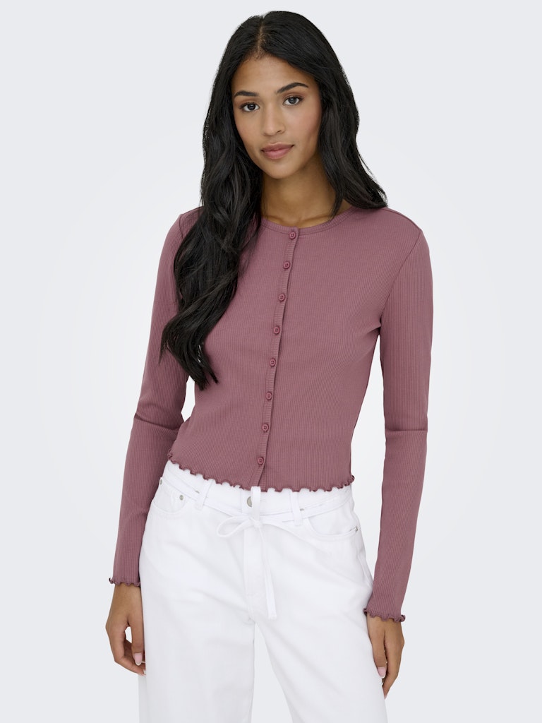 Only Damen Strickjacken Rose Brown