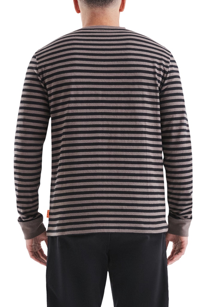 QS by S.Oliver Herren T-Shirts lang Brown