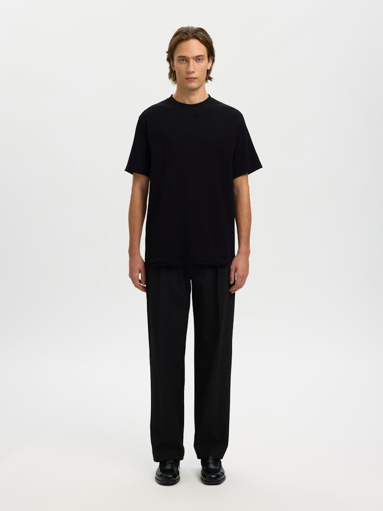 Selected homme Herren T-Shirts kurz Black