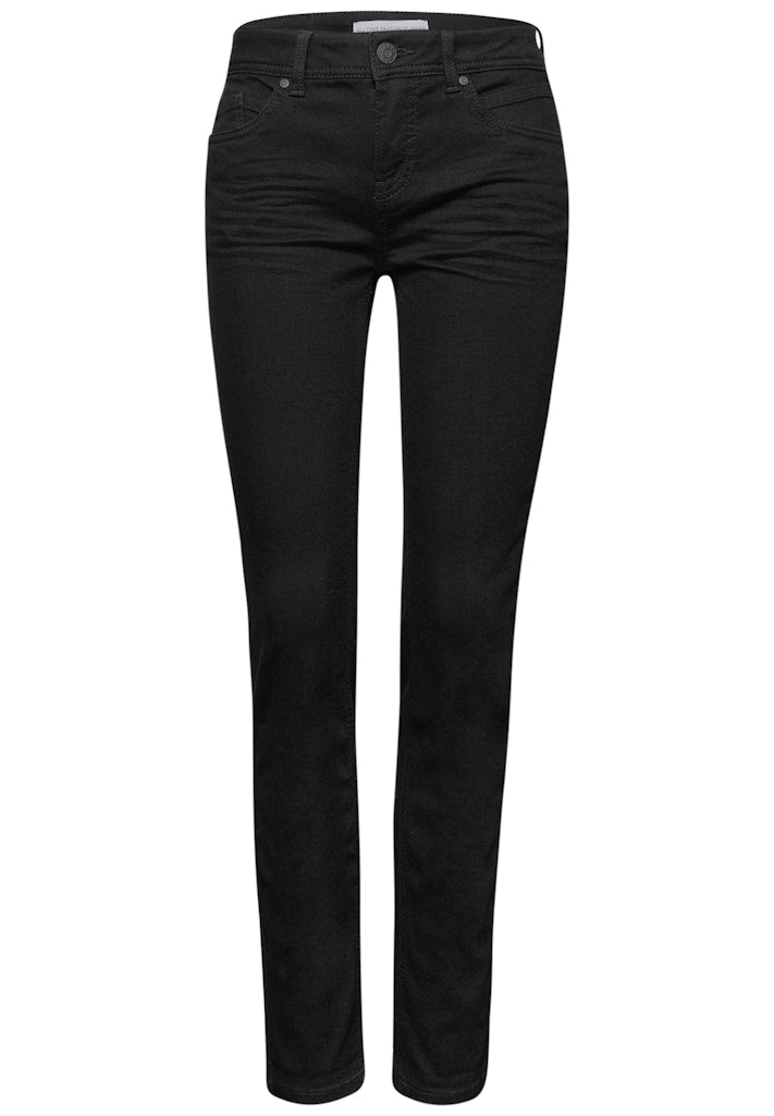 Street One Damen Hosen  Black Cle