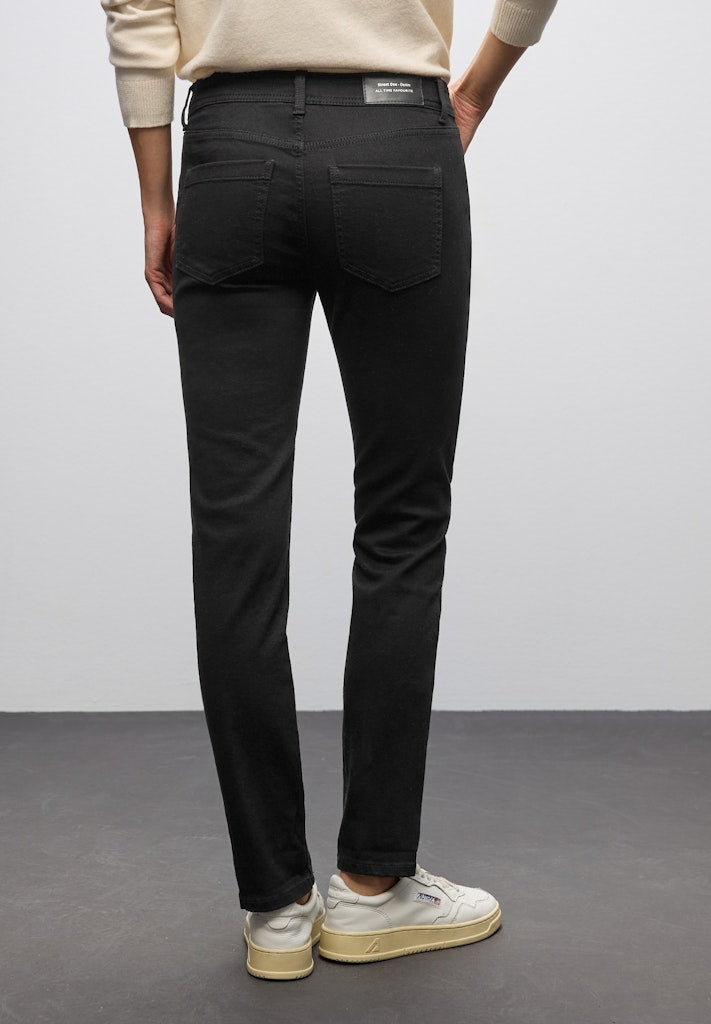 Street One Damen Hosen  Black Cle