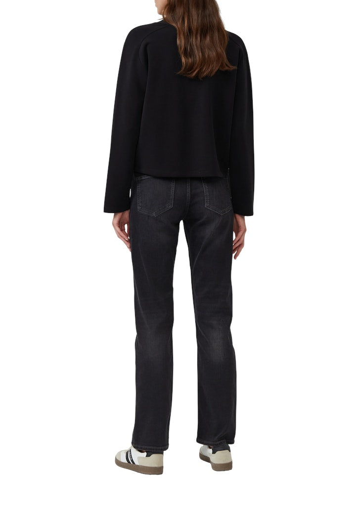 S. Oliver red Damen Sweatjacken Grey/Black