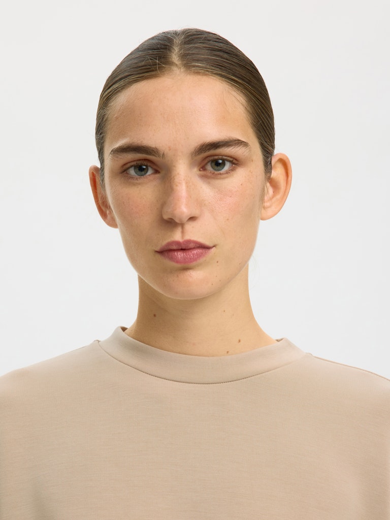 Selected Femme Damen T-Shirts Pure Cashmere
