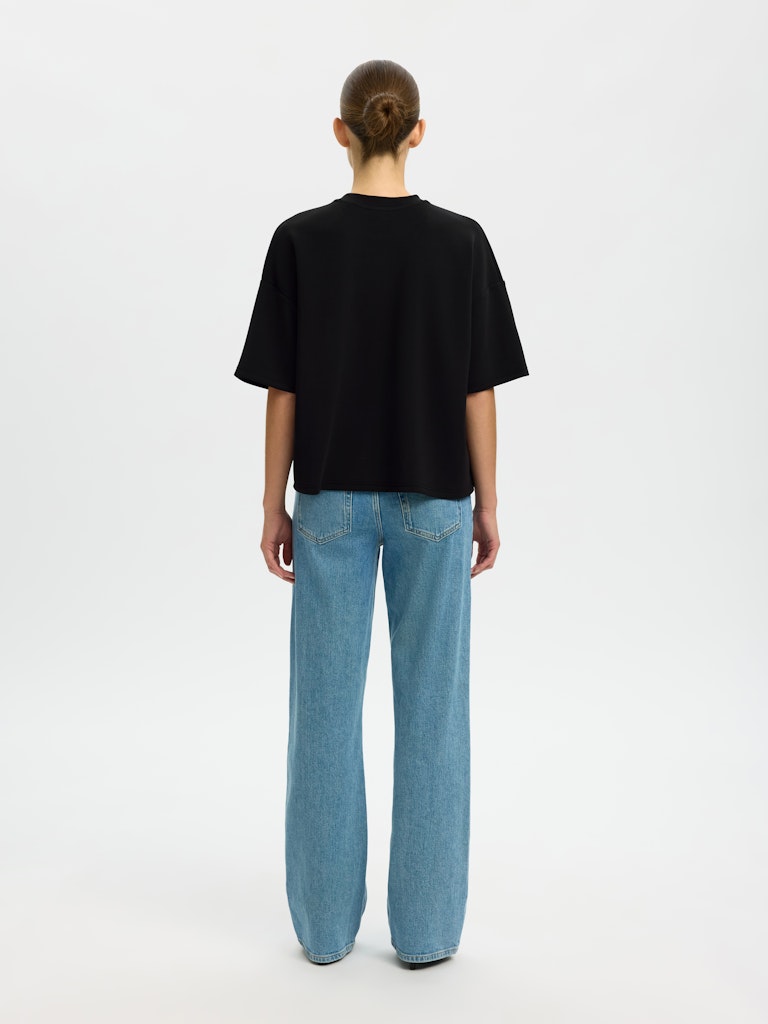 Selected Femme Damen T-Shirts Black
