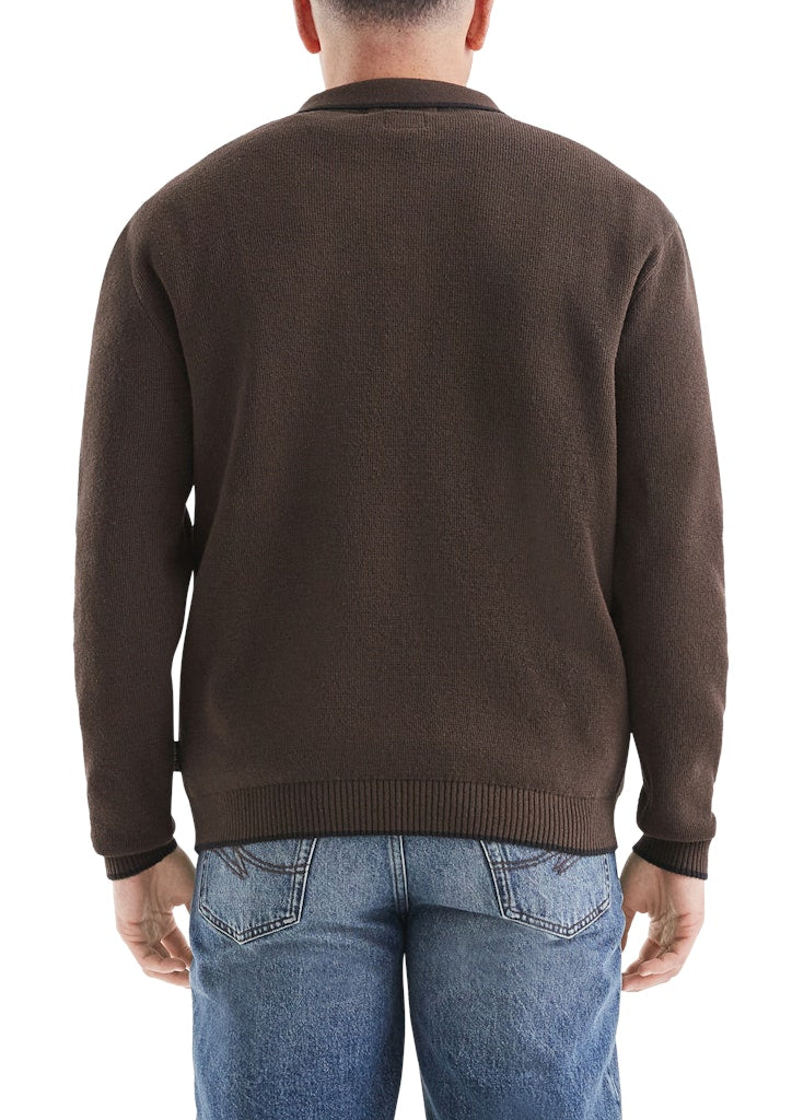 QS by S.Oliver Herren Pullover Brown