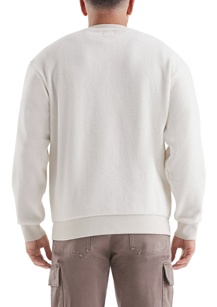 QS by S.Oliver Herren Sweatshirts White