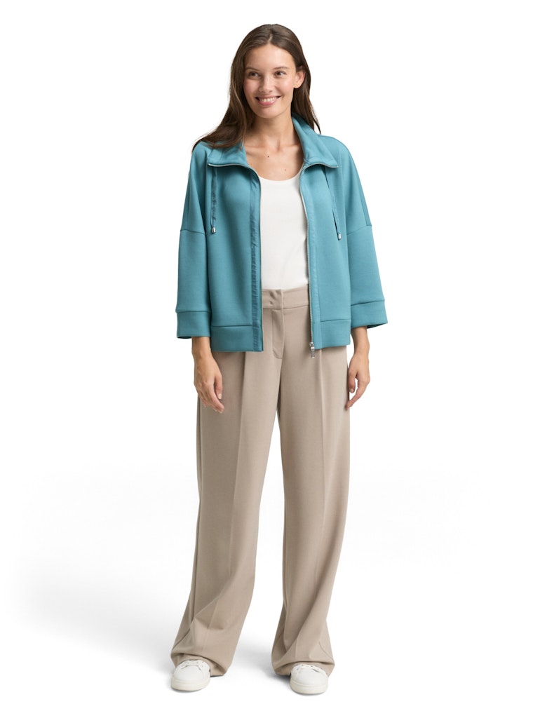 Tom Tailor Damen Sweatjacken Tropical Teal