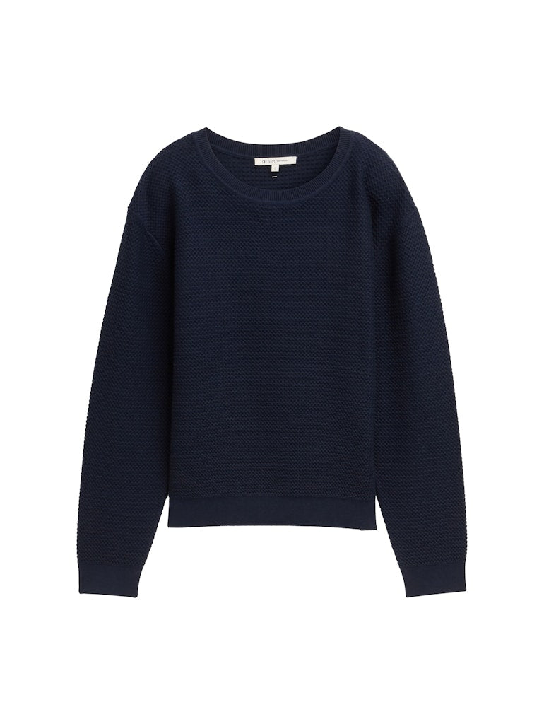 Tom Tailor denim Damen Pullover Sky Captain Blu