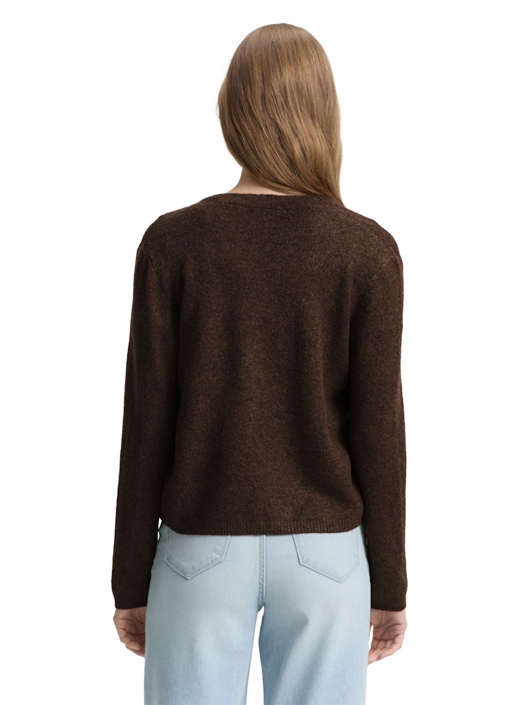 Tom Tailor denim Damen Strickjacken Chocolate Brown