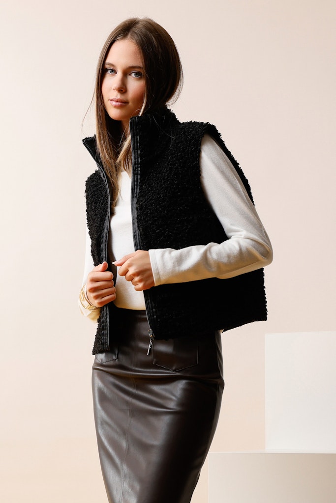 Monari Damen Outdoorwesten  Schwarz