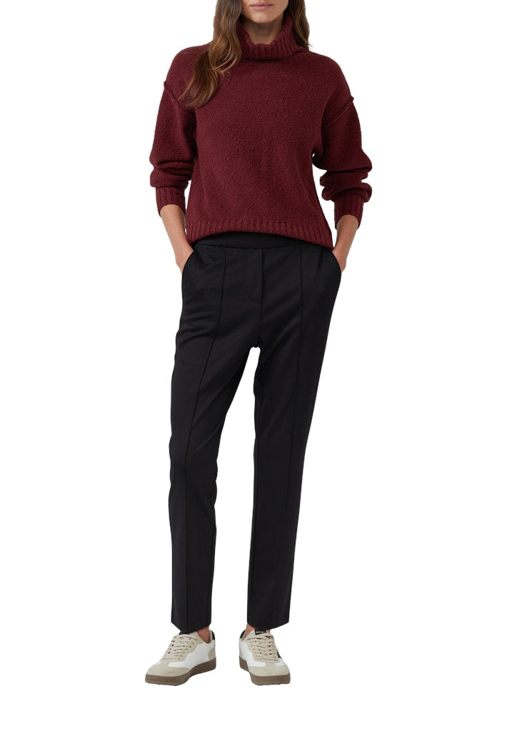 S. Oliver red Damen Hosen Grey/Black