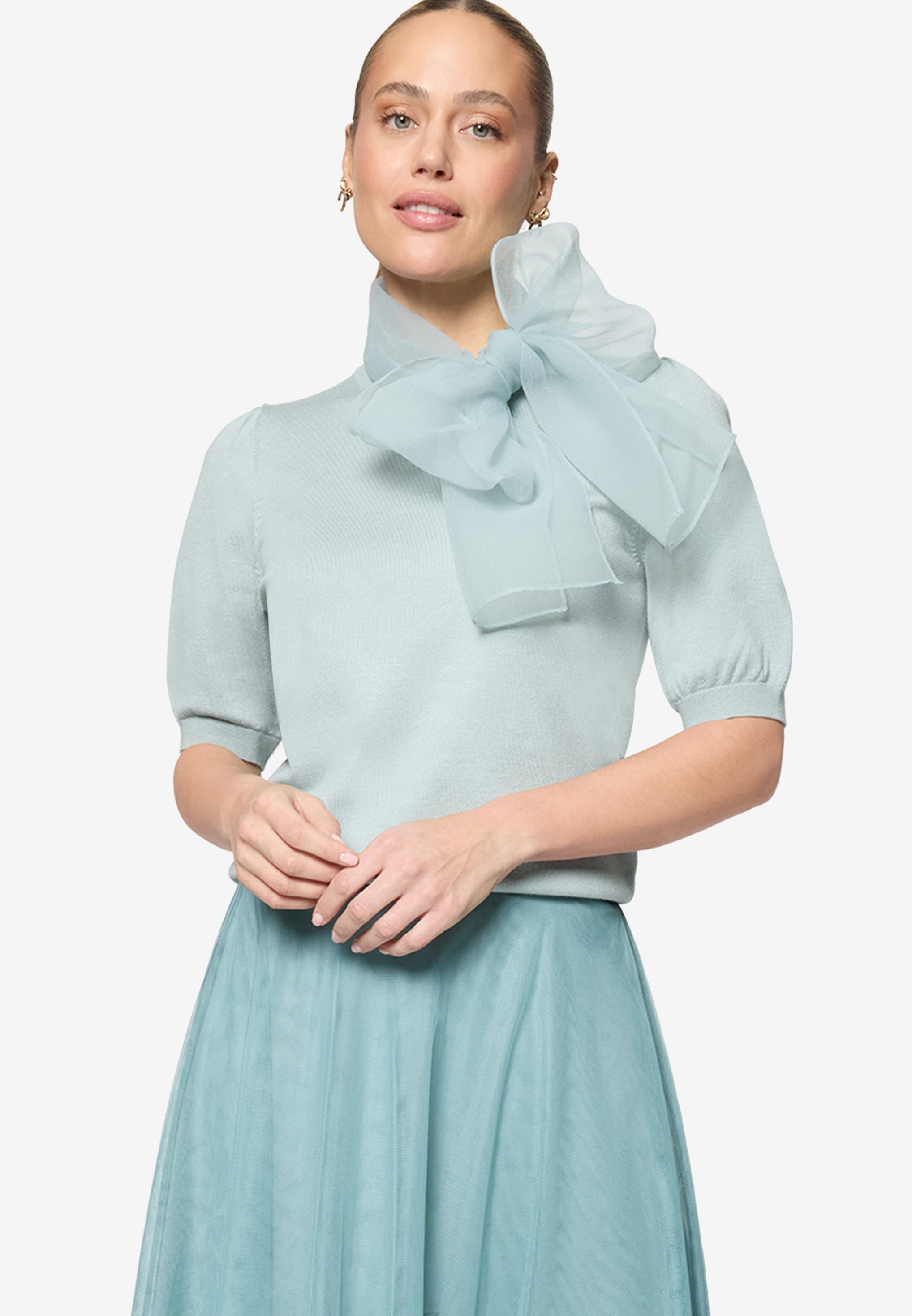 Zero Damen Pullover Silver Blue