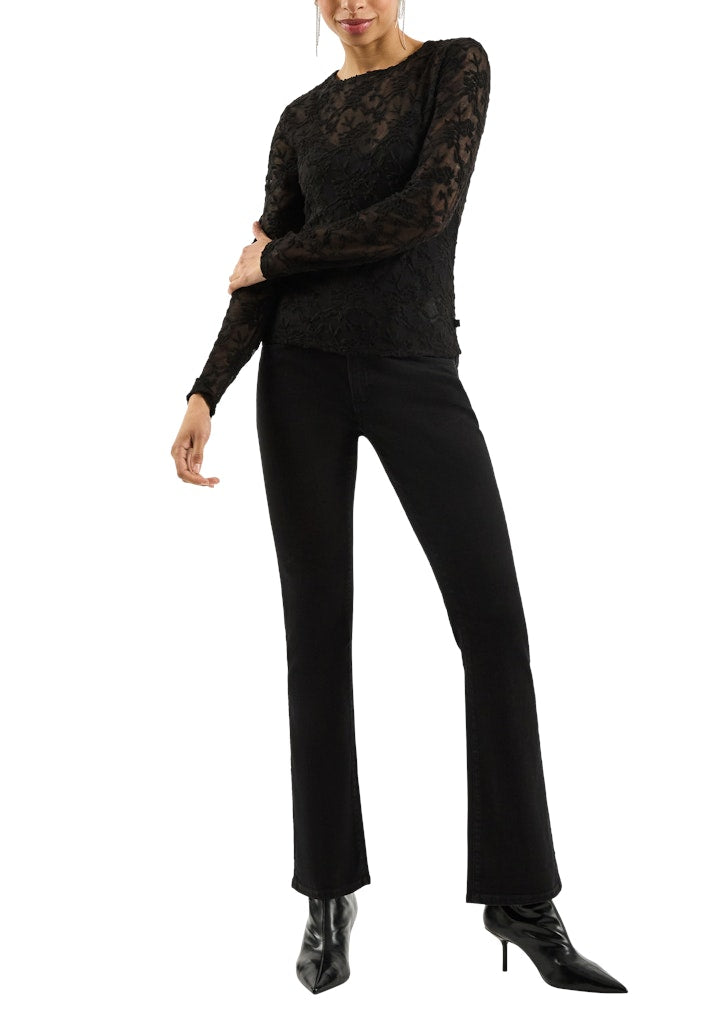 QS by S.Oliver Damen T-Shirts Grey/Black