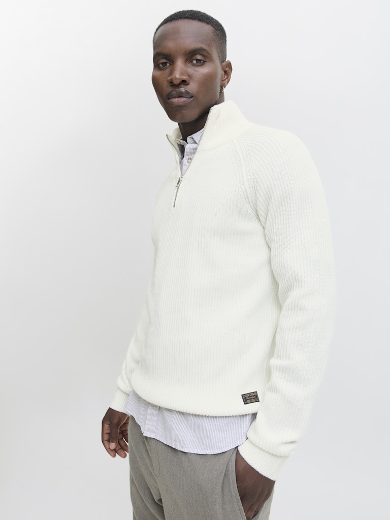 Jack & Jones Herren Pullover Cloud Dancer