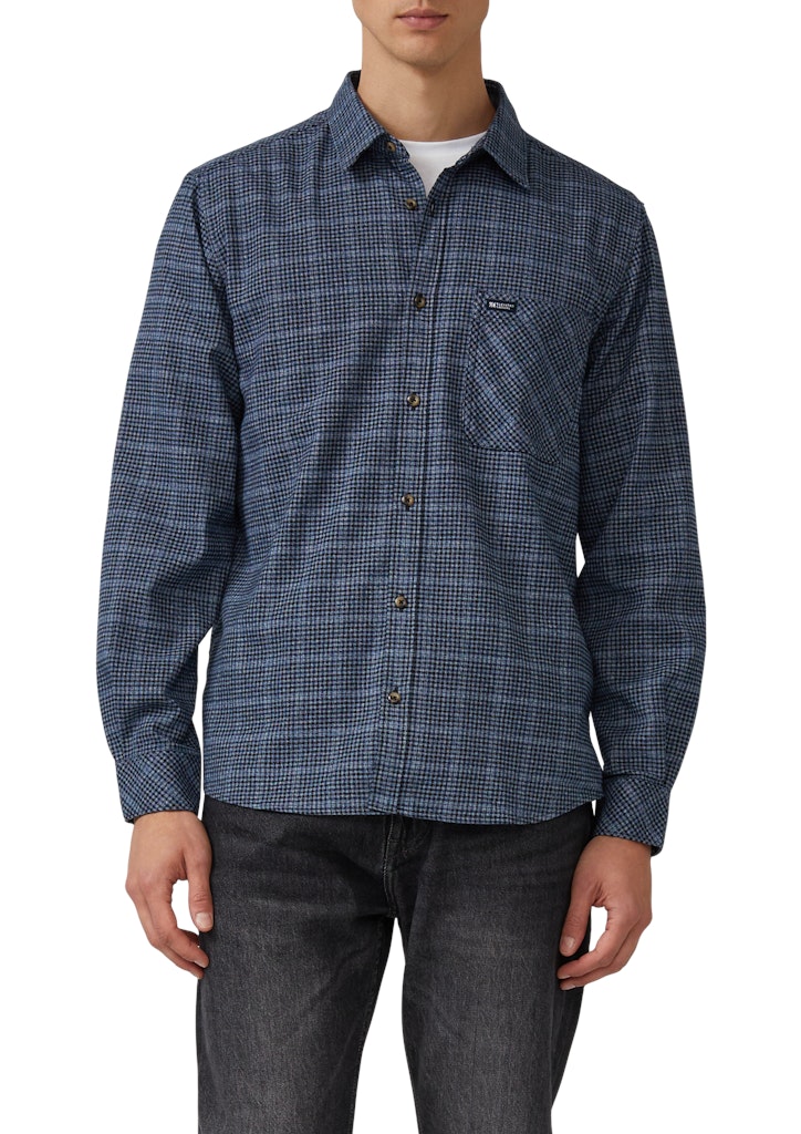 S. Oliver red Herren Hemden lang Blue