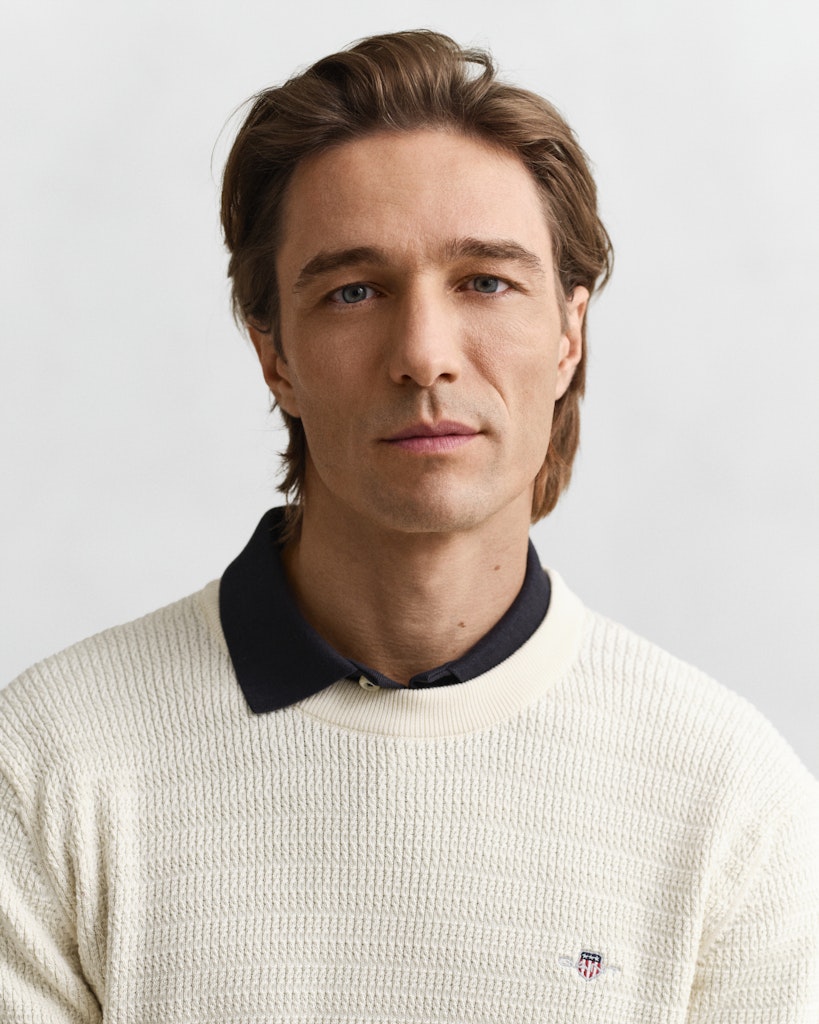 Gant Herren Pullover Cream