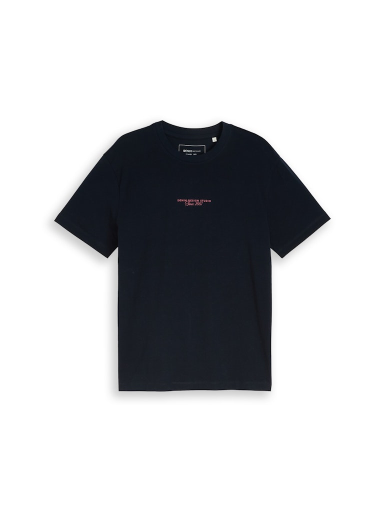 Tom Tailor denim Herren T-Shirts kurz Sky Captain Blu