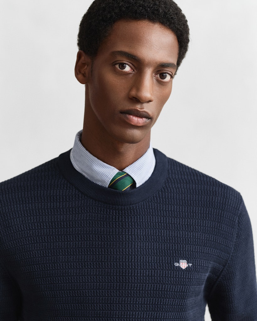 Gant Herren Pullover  Evening Blu