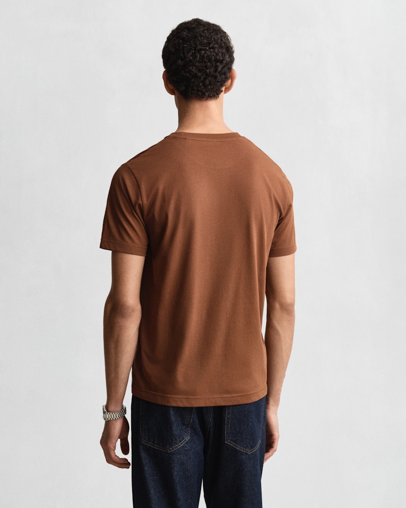 Gant Herren T-Shirts kurz  Mahogany Br