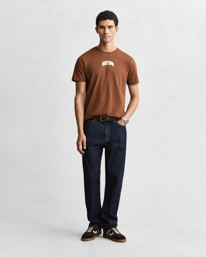 Gant Herren T-Shirts kurz Mahogany Br