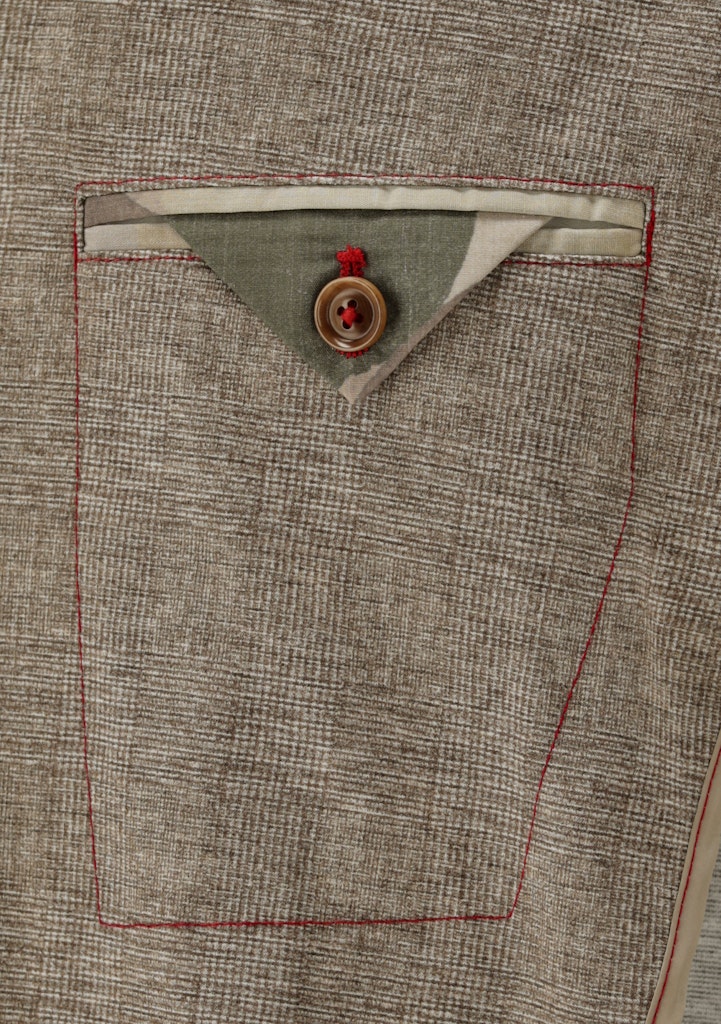 Carl Gross Herren Sakkos Dunkelbeige