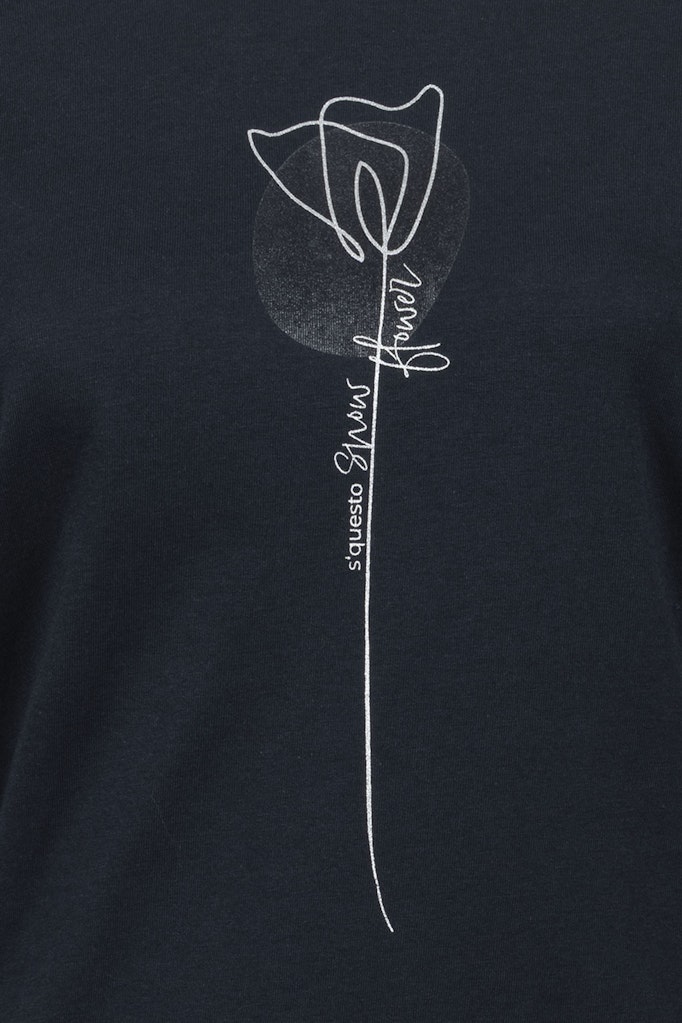 Soquesto Damen T-Shirts Dunkelblau