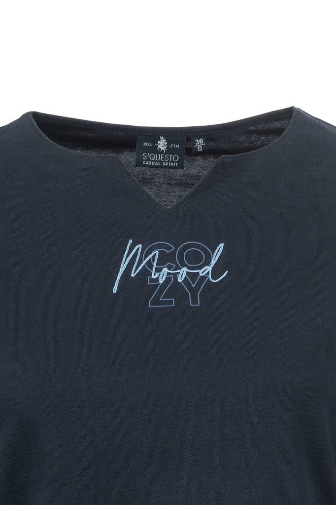 Soquesto Damen T-Shirts Dunkelblau