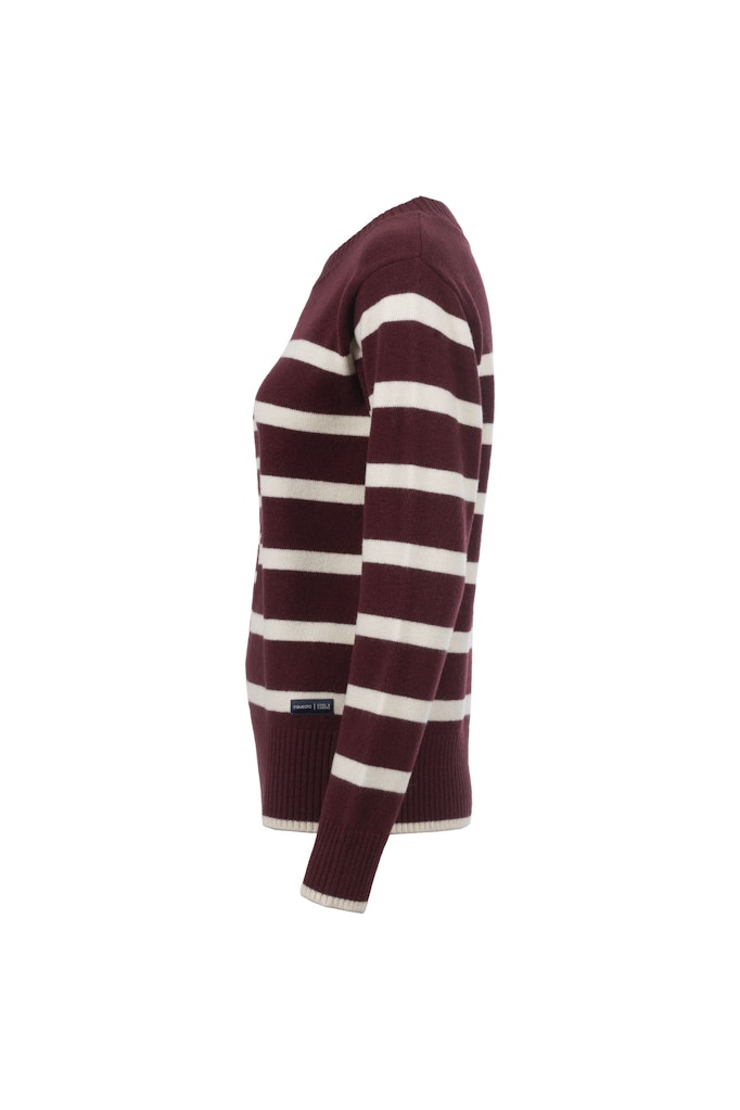 Soquesto Damen Pullover Weinrot