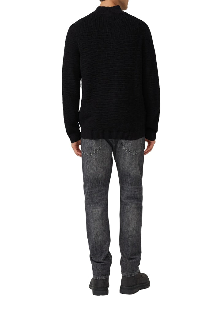 S. Oliver red Herren Pullover Grey/Black