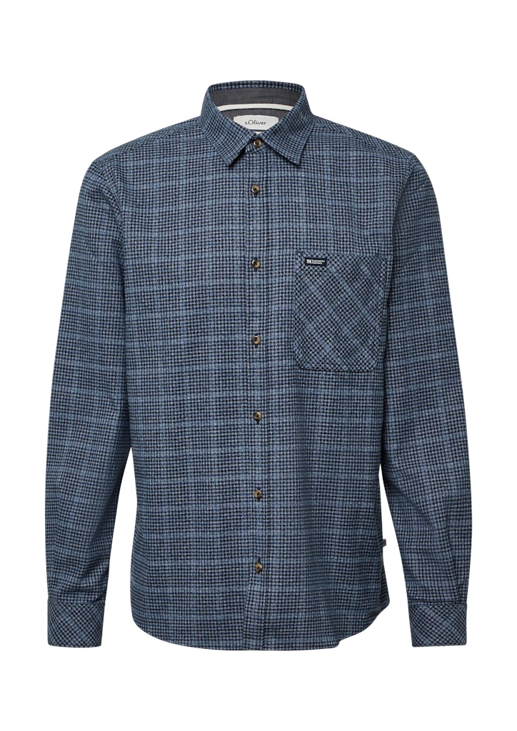 S. Oliver red Herren Hemden lang Blue