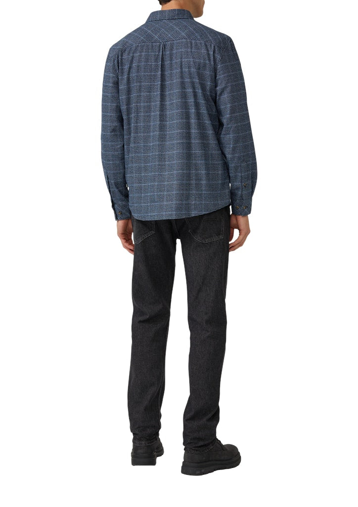 S. Oliver red Herren Hemden lang Blue