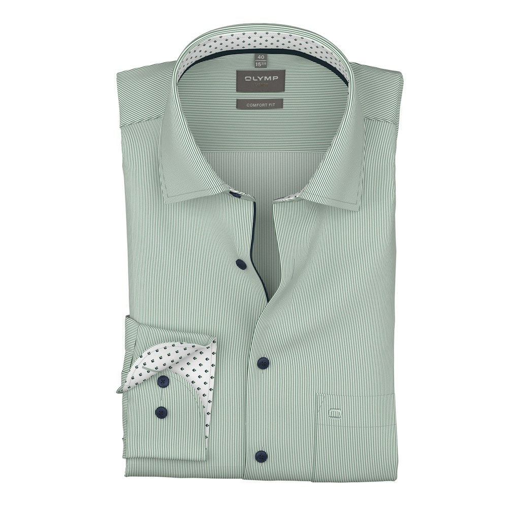 Olymp Herren Hemden lang  Grõn