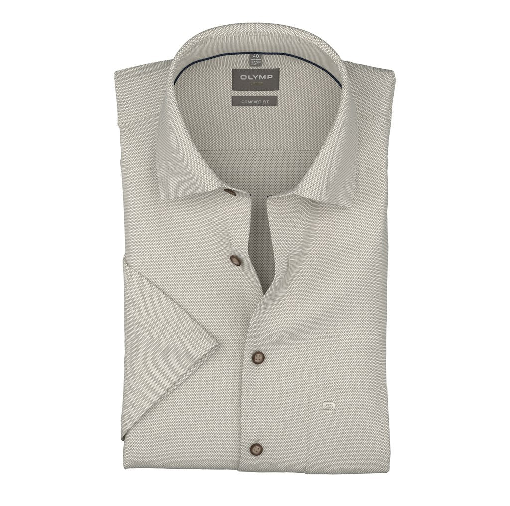 Olymp Herren Hemden kurz  Nougat