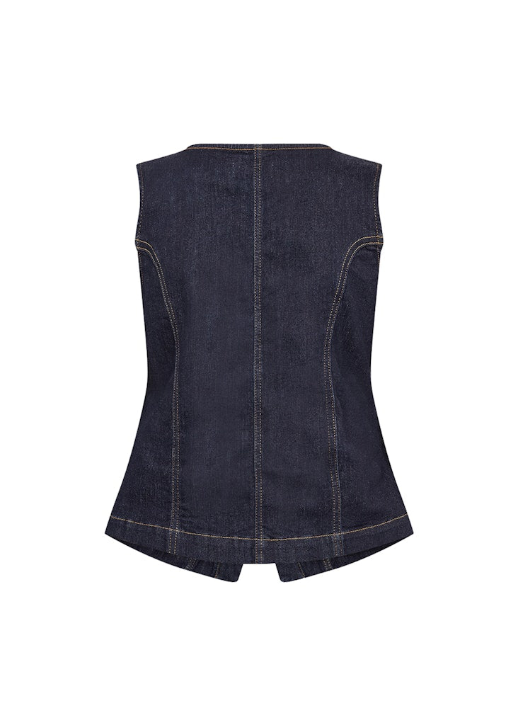 Soya Concept Damen Indoorwesten Raw Blue Denim
