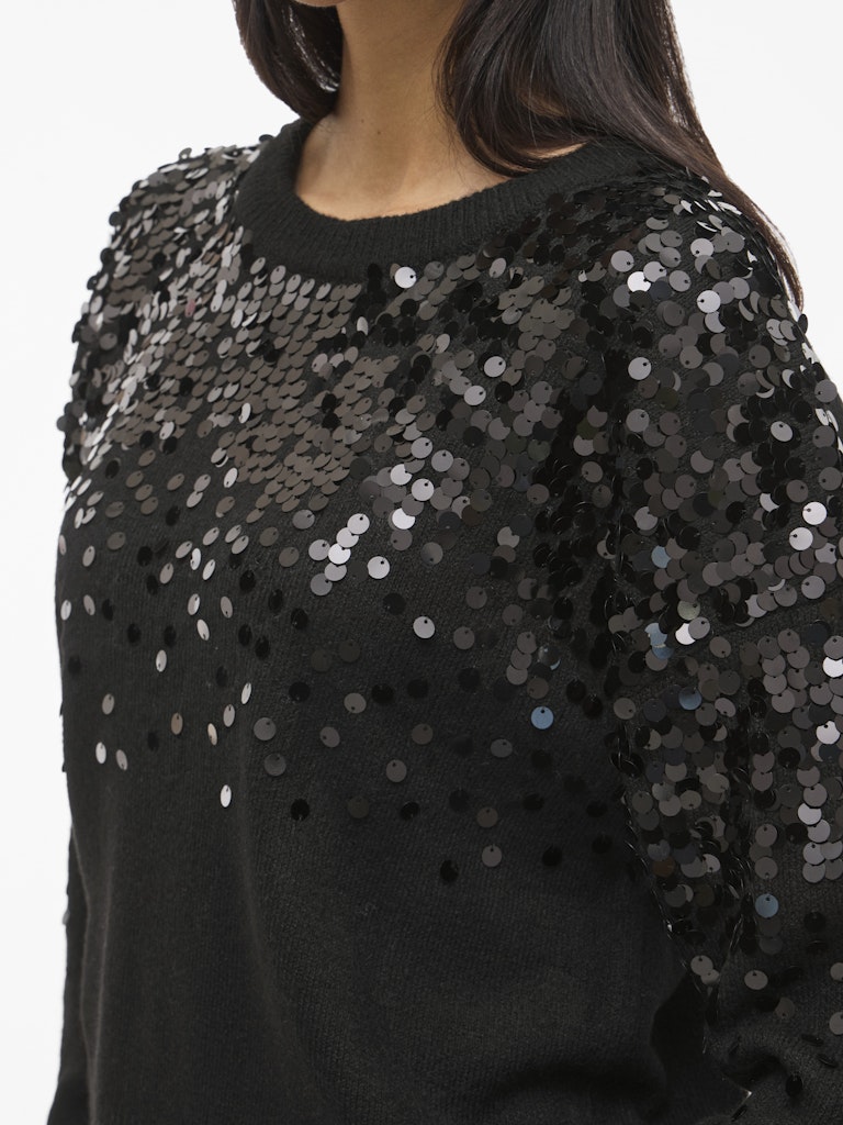 Vila Damen Pullover Black Beauty/Dt