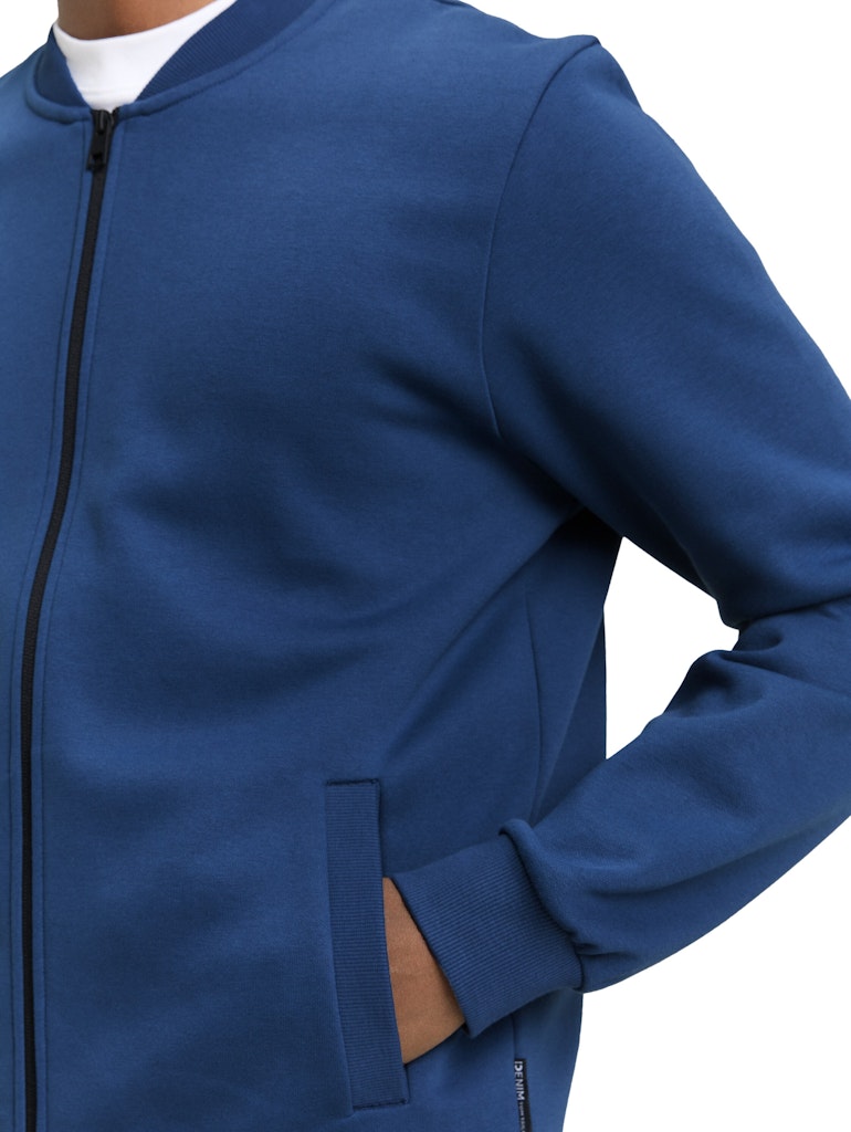 Tom Tailor denim Herren Sweatjacken Ocean Night Blu