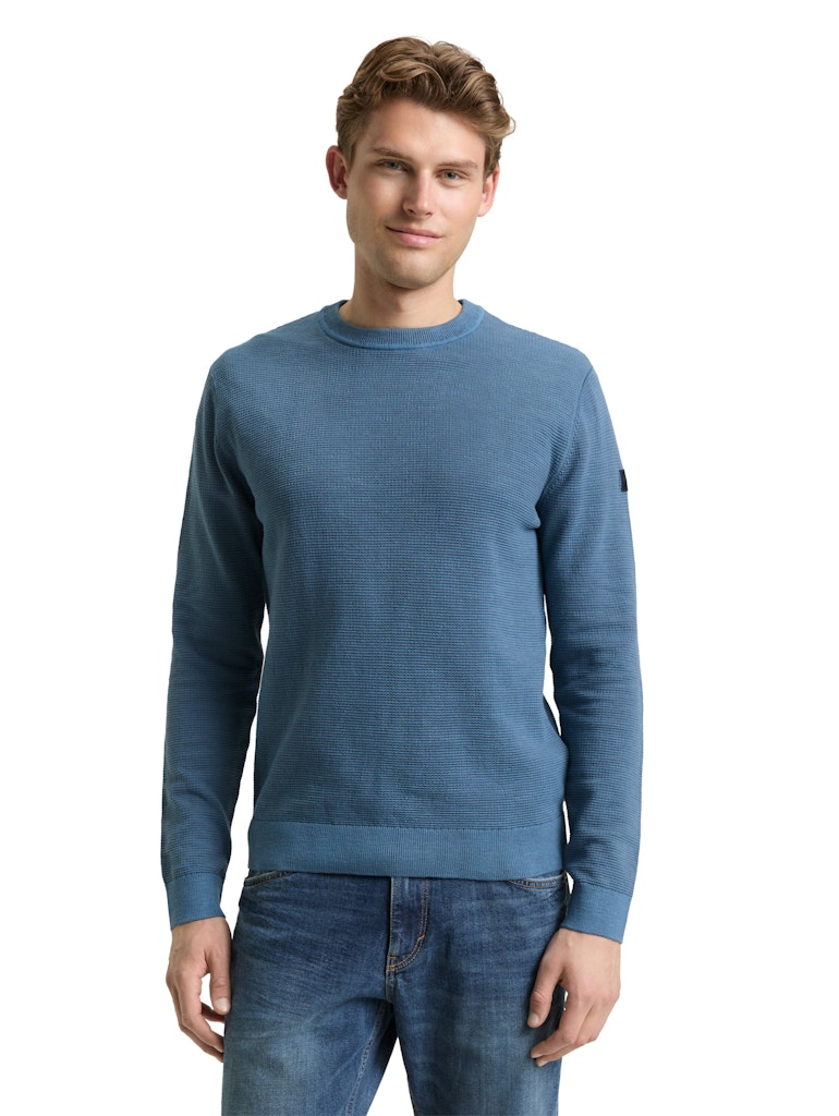 Tom Tailor Herren Pullover Faded Uniform B