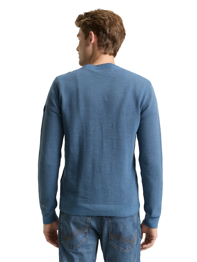 Tom Tailor Herren Pullover Faded Uniform B