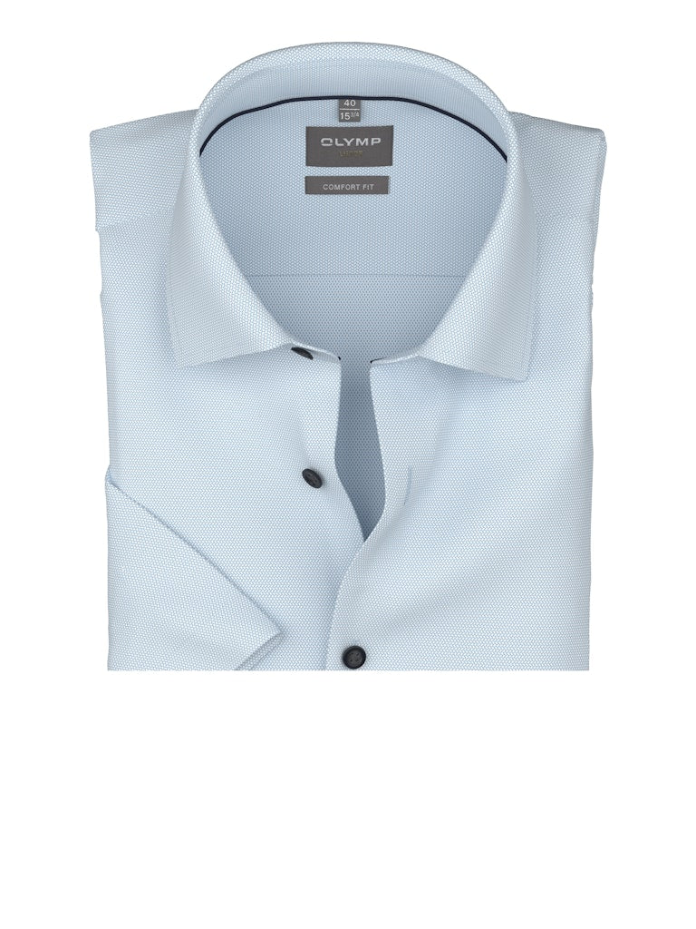 Olymp Herren Hemden kurz  Bleu