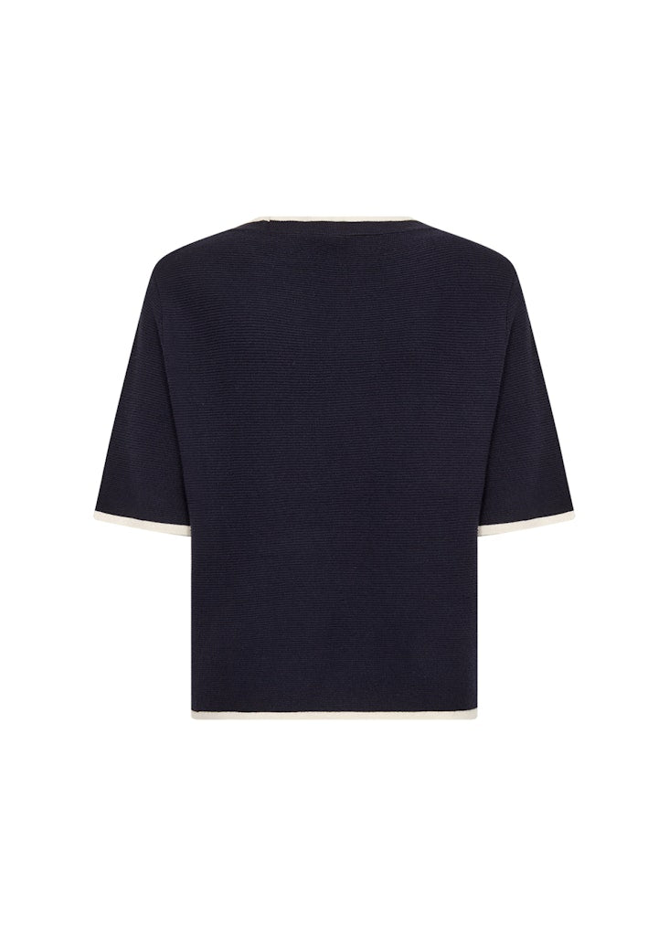 Soya Concept Damen Pullover Navy Combi